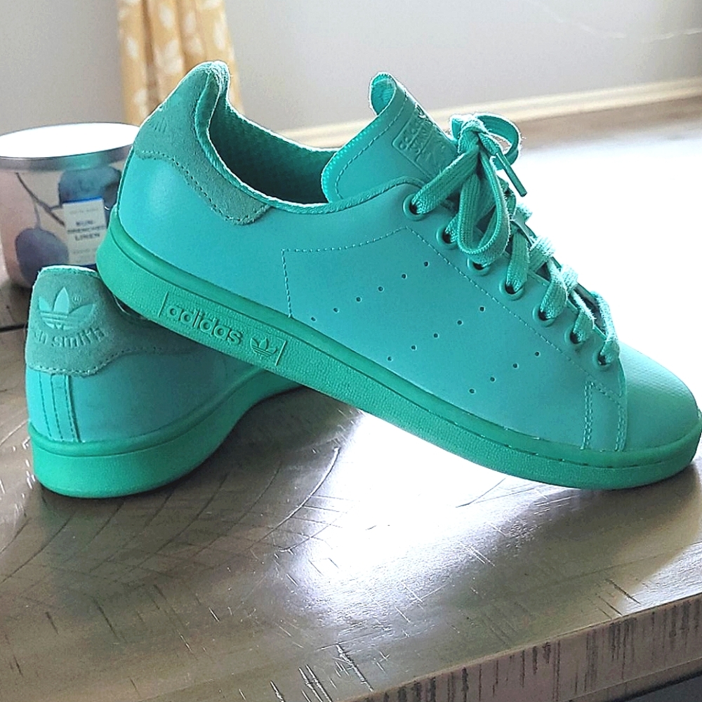 Teal Stan Smith Adicolor Adidas Size 6.5 Youth